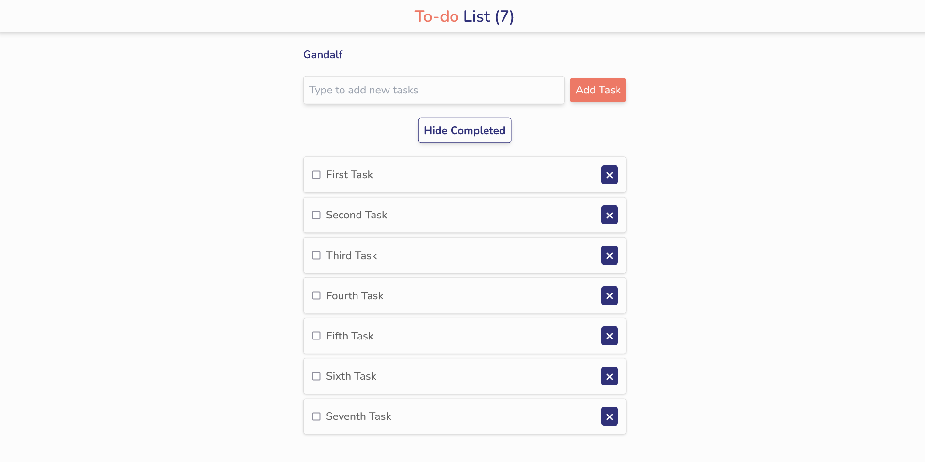 To-do List screenshot.